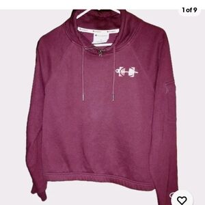 Champion Purple Cowl Neck Sweater with Embroidery